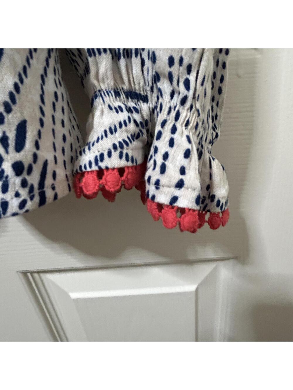 THML Anthropologie Penny Lane Embroidered Boho Tassel Flowy Pom Women's Small - Picture 5 of 7